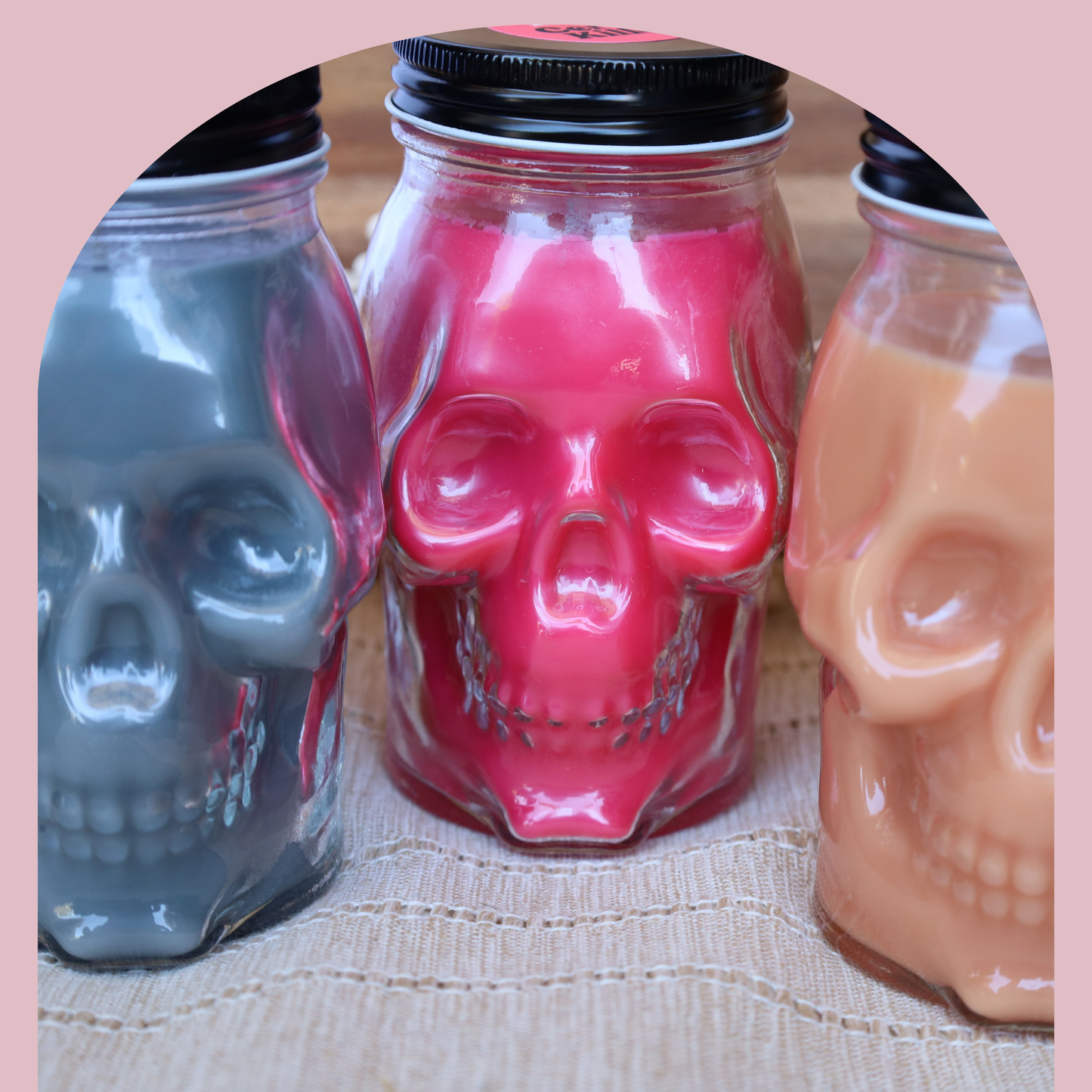 Skull Candle | 12 oz Reusable Skull Glass Candle