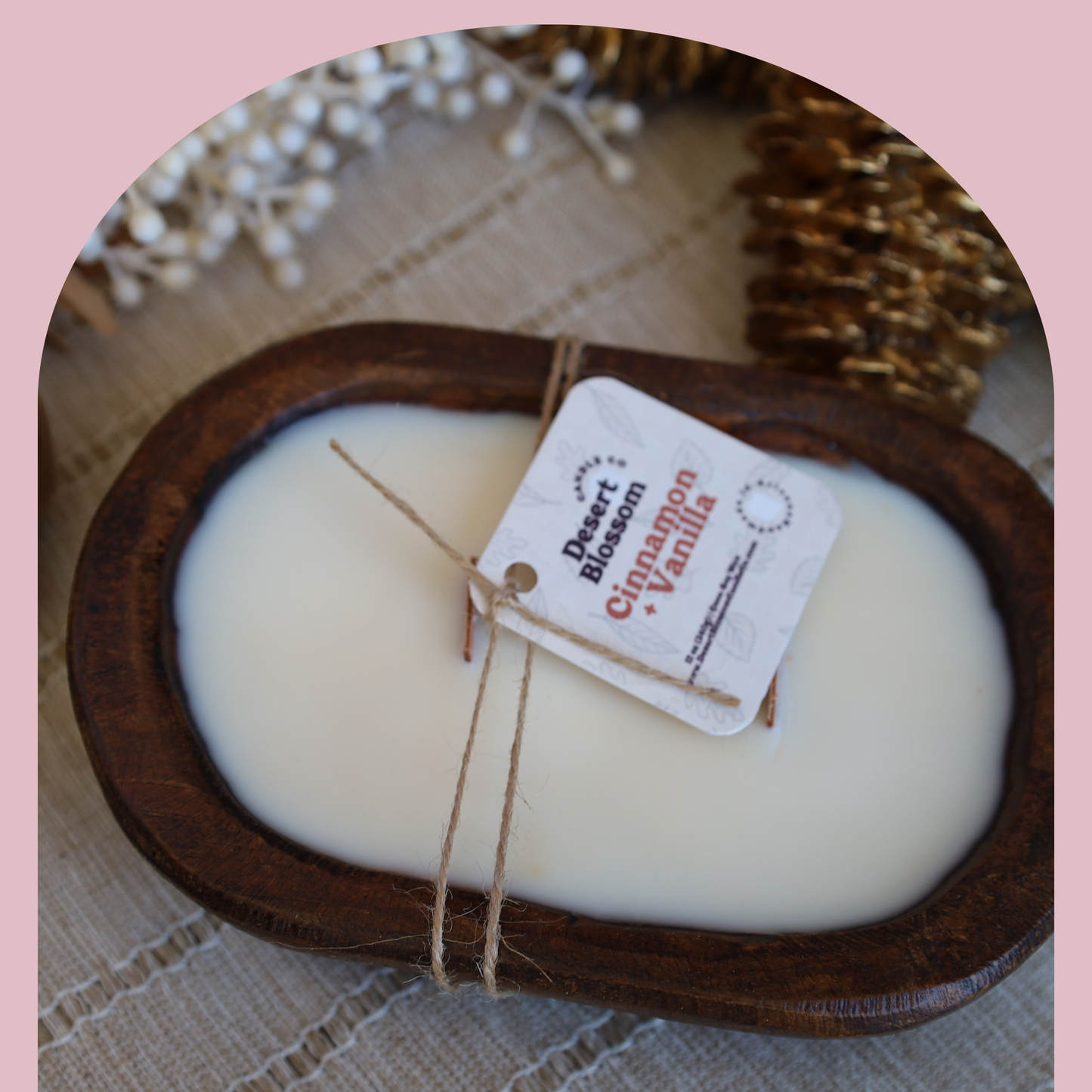 Cinnamon & Vanilla Dough Bowl Candle | 12 oz