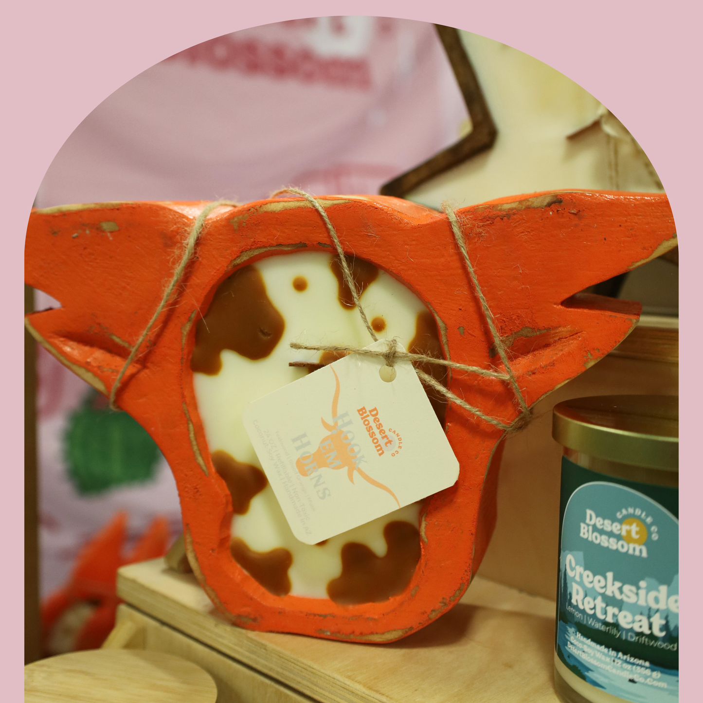 Longhorn Texas Dough Bowl Candle