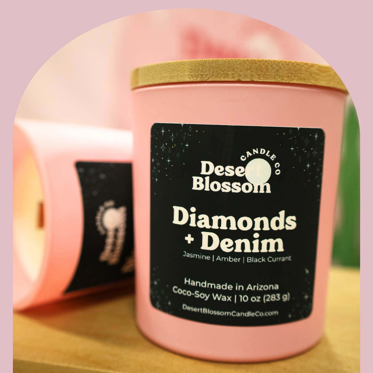 Diamonds + Denim Wood Wick Candle