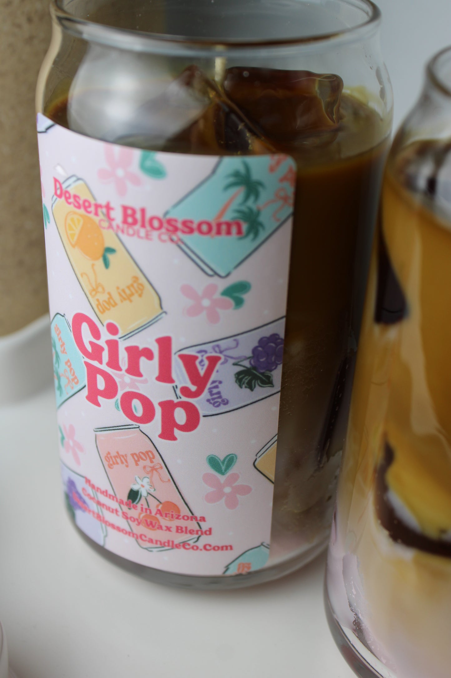 Girly Pop Dr. Pepper Candle