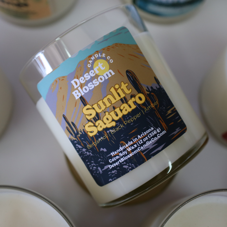Sunlit Saguaro Candle
