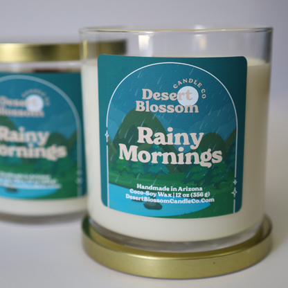 Rainy Mornings Wood Wick Candle