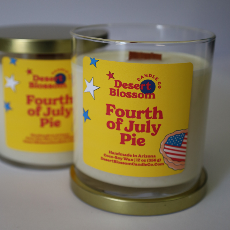 Fourth of July Pie Candle