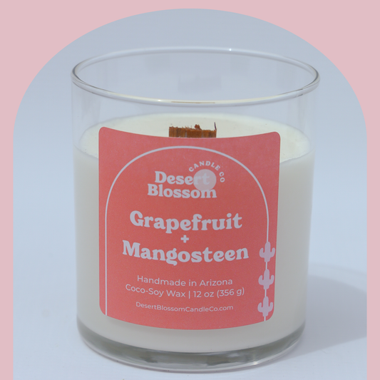 Grapefruit + Mangosteen Wood Wick Candle