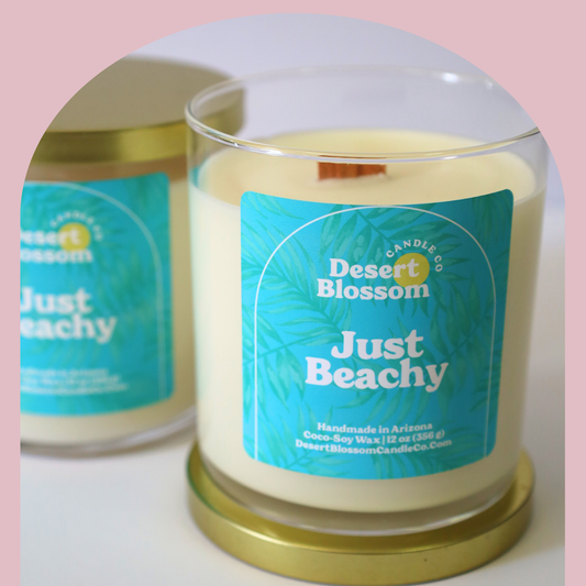 Just Beachy Wood Wick Candle