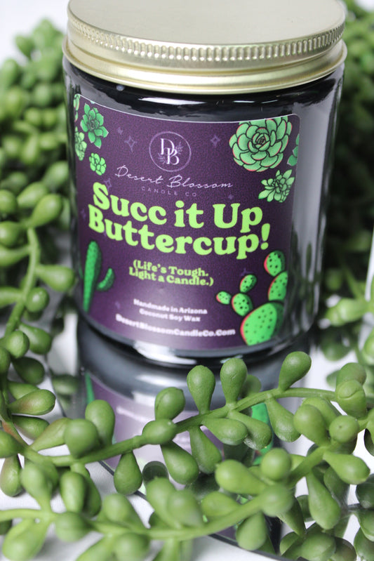 Succ It Up Buttercup Candle