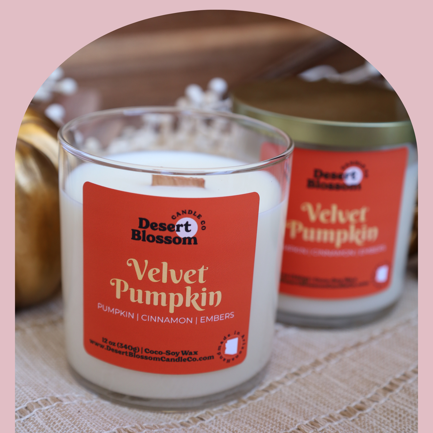 Velvet Pumpkin | Pumpkin Cashmere Fall Candle