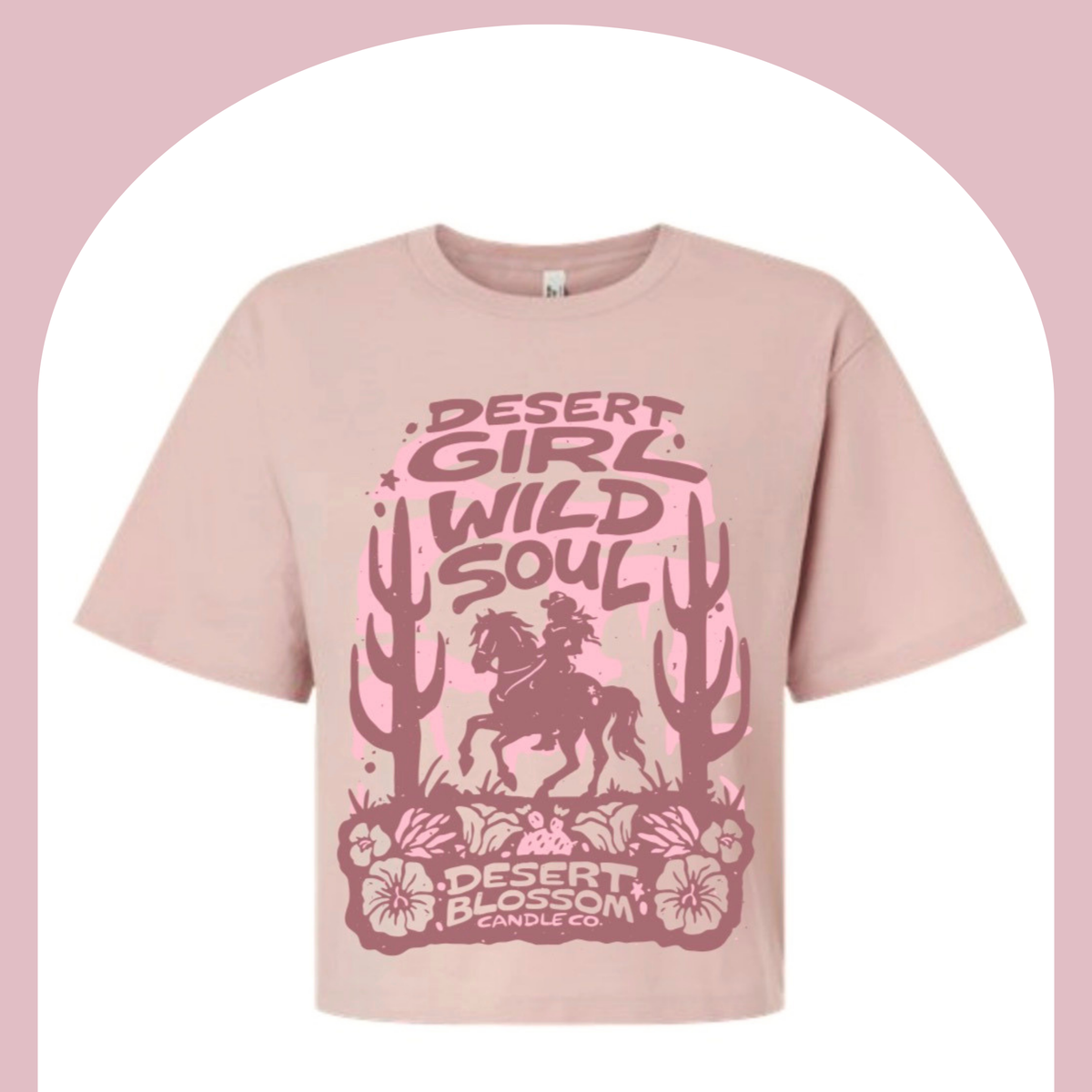 Desert Girl, Wild Soul Boxy Cropped T-Shirt