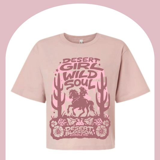 Desert Girl, Wild Soul Boxy Cropped T-Shirt