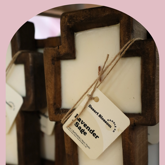 Cross Shaped Dough Bowl Candle