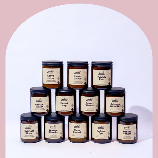 9 oz Desert Collection Amber Jar Candles