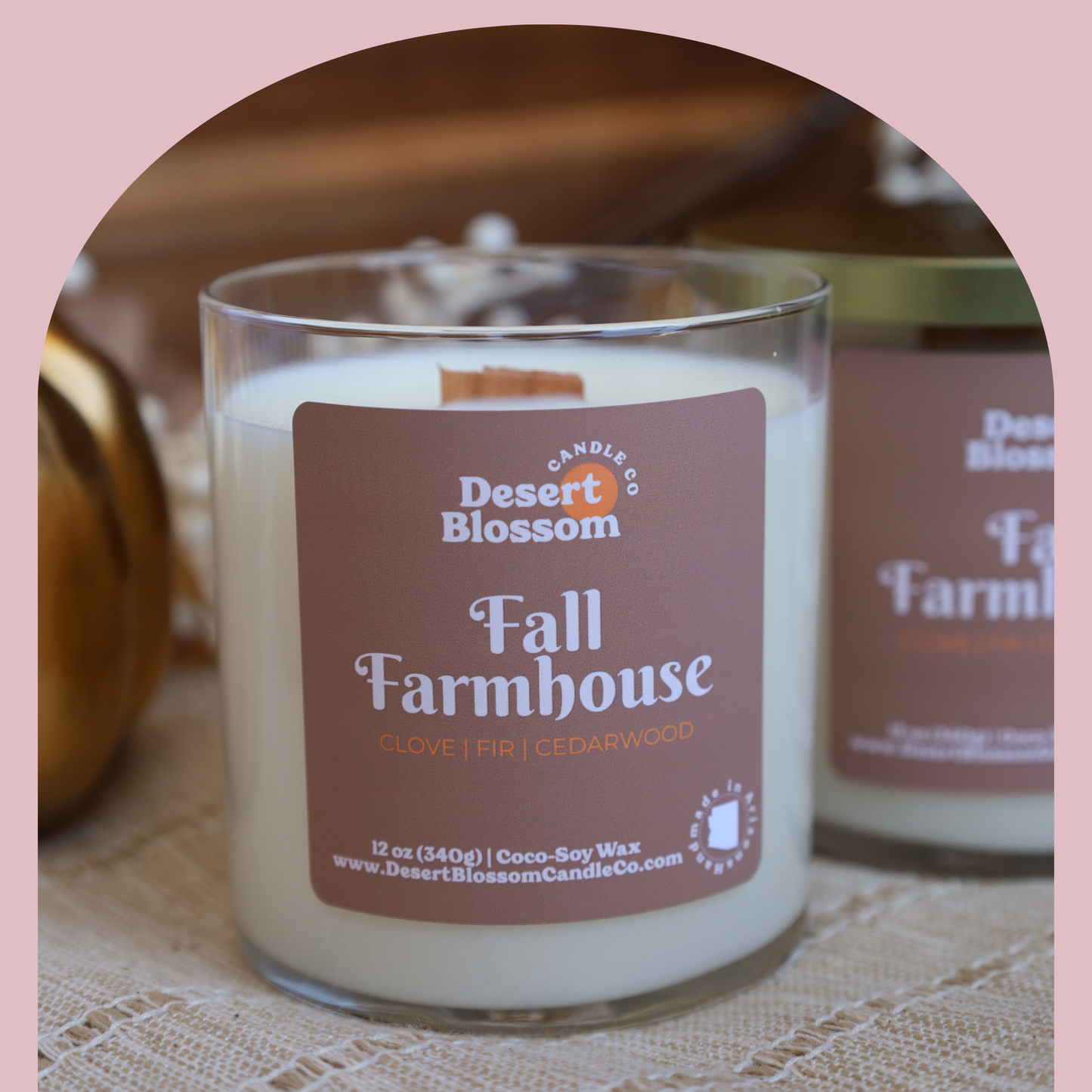 Fall Farmhouse | Cozy Fall Wood Wick Candle