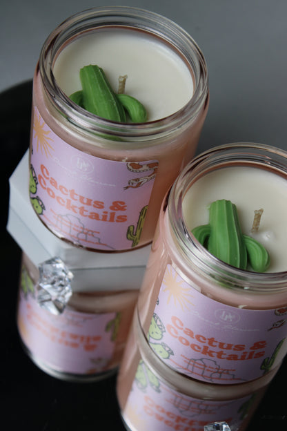 Cactus & Cocktails Cactus Candle