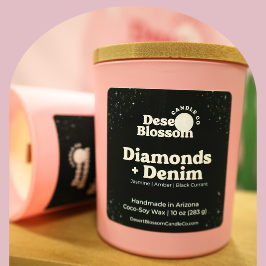 Diamonds + Denim Wood Wick Candle