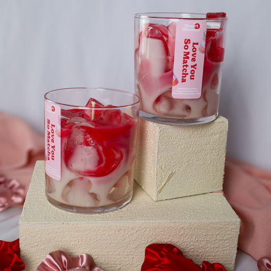 Love You So Matcha Strawberry Matcha Novelty Candle