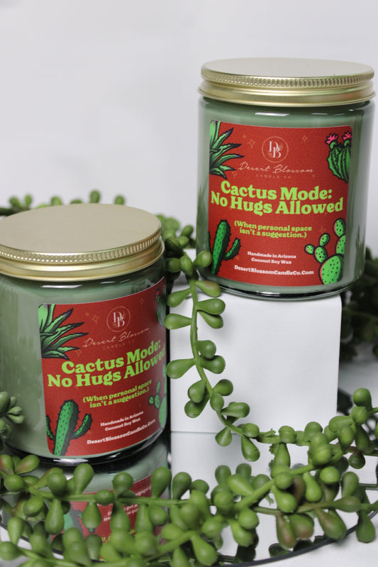 Cactus Mode: No Hugs Allowed Candle