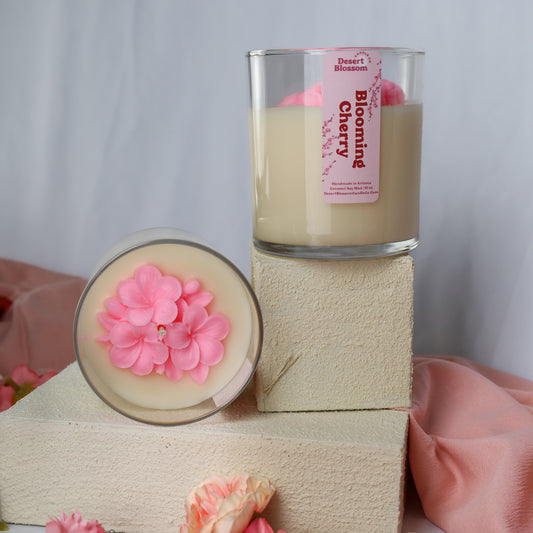 Blooming Cherry Scented Novelty Candle