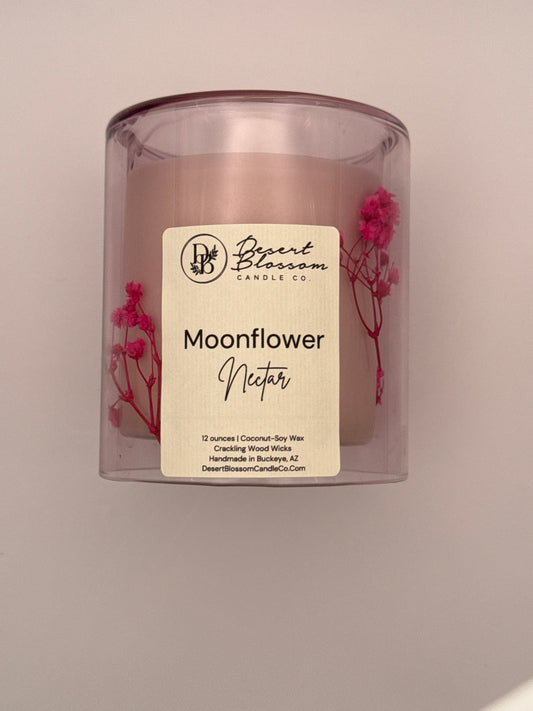 Moonflower Nectar Wood Wick Candle