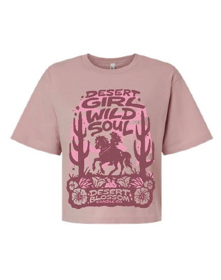 Pre-Order: Desert Girl, Wild Soul Boxy Cropped T-Shirt