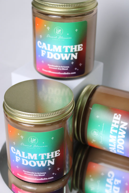 Calm the F Down Candle