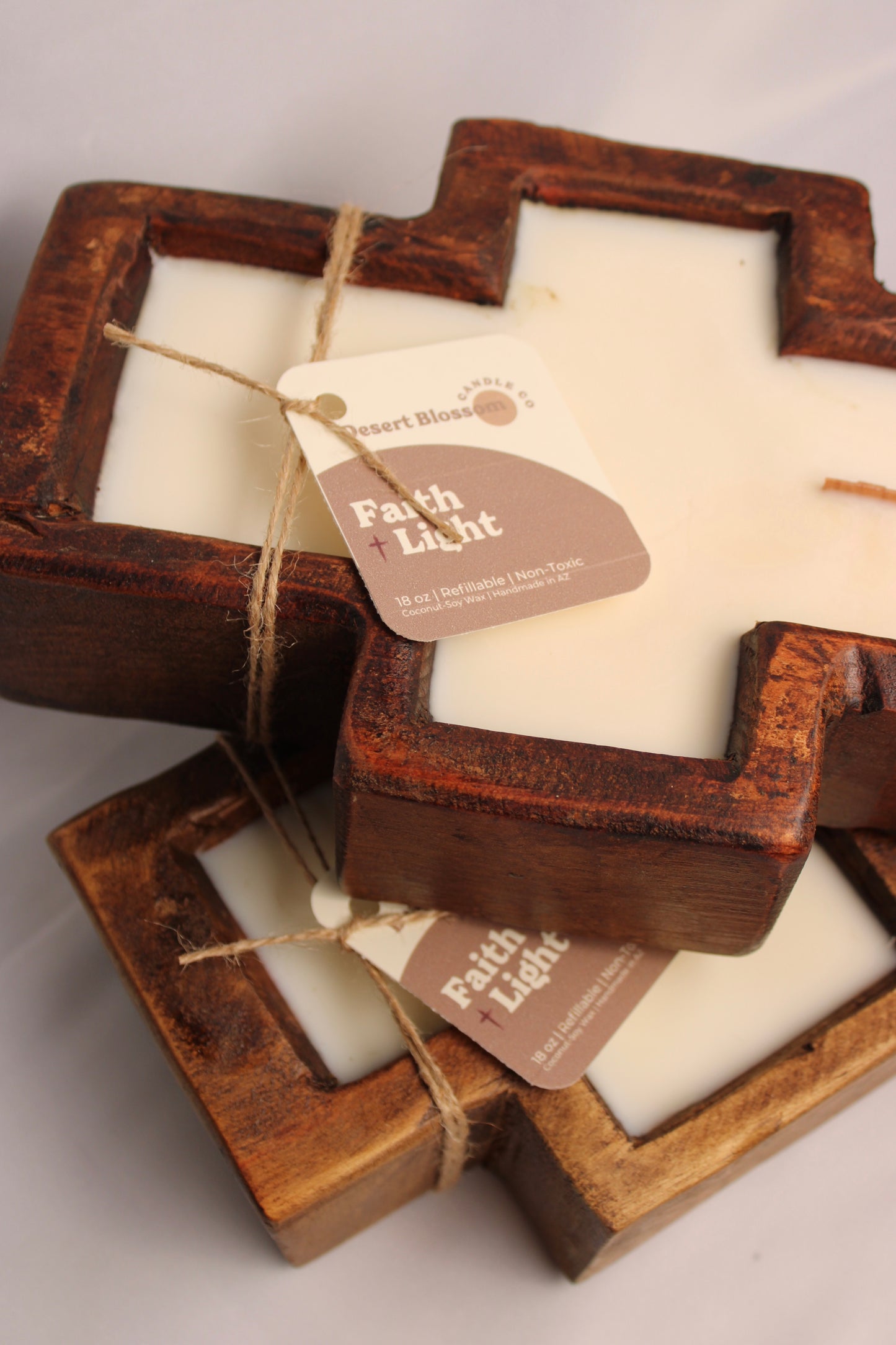 Cross Shaped Dough Bowl Candle