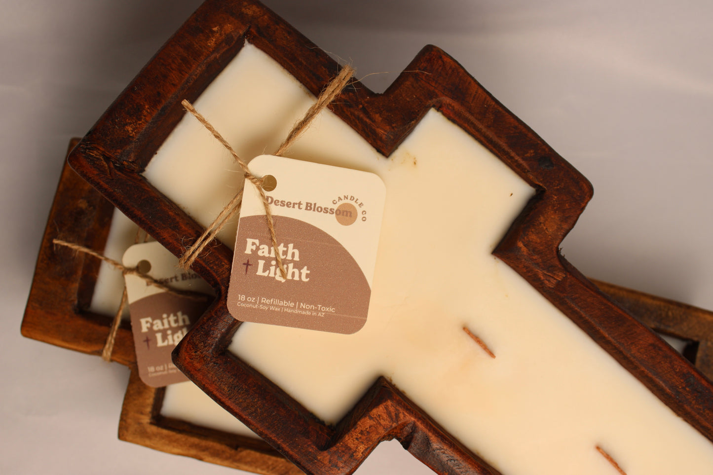 Cross Shaped Dough Bowl Candle