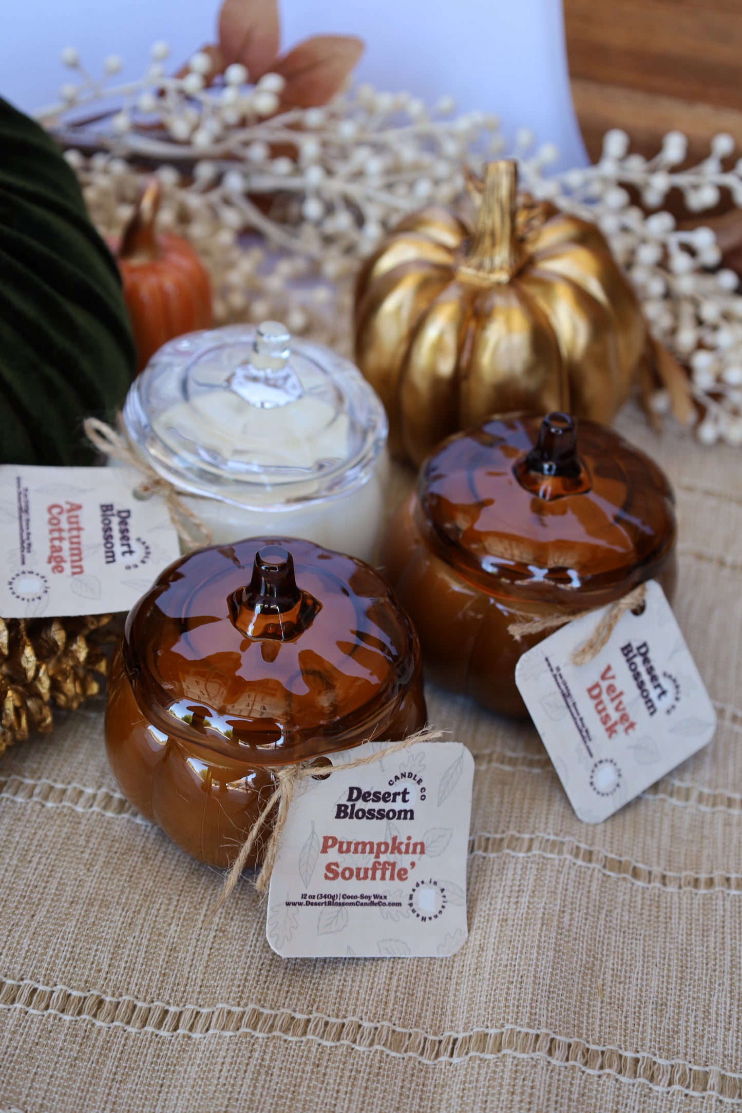 Mini Pumpkin Vessel Candles | 5 oz Fall Candle