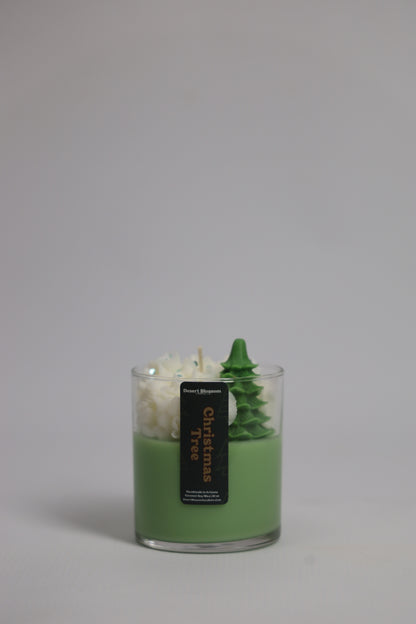 Christmas Tree Whipped Candle