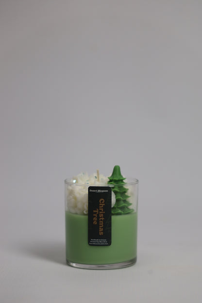 Christmas Tree Whipped Candle