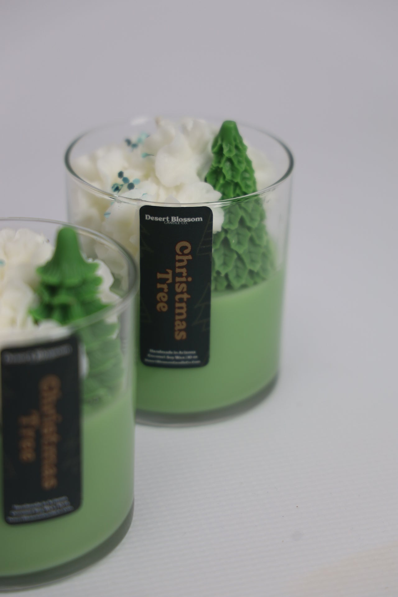 Christmas Tree Whipped Candle