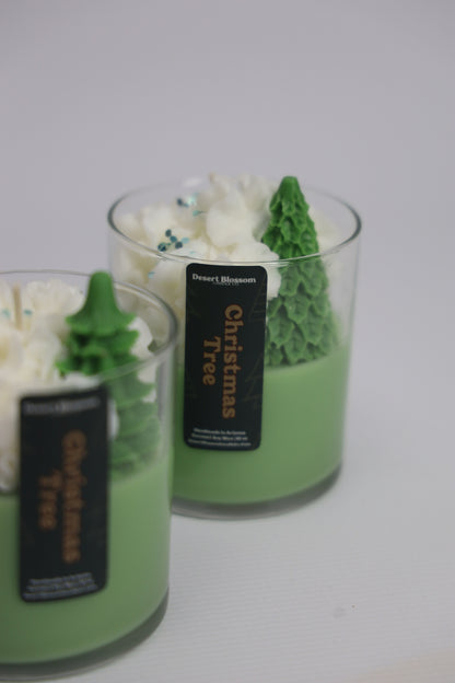 Christmas Tree Whipped Candle