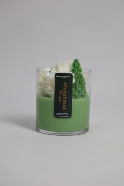 Christmas Tree Whipped Candle