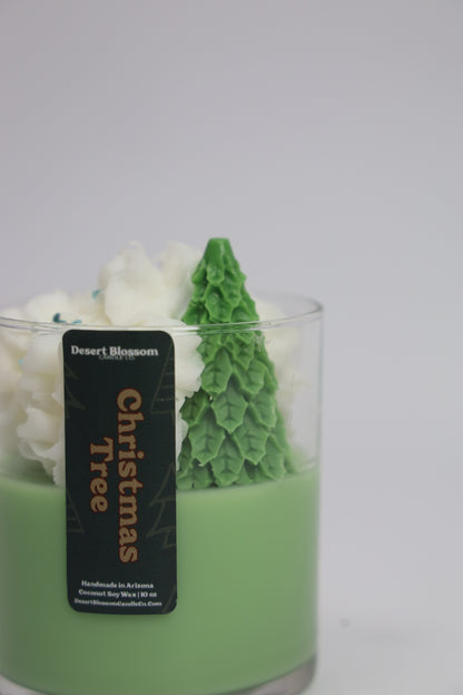 Christmas Tree Whipped Candle