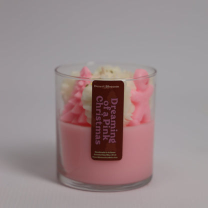 Dreaming of a Pink Christmas Whipped Candle