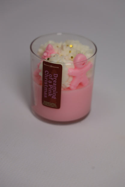 Dreaming of a Pink Christmas Whipped Candle