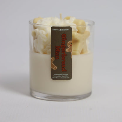Gingerbread Man Whipped Candle