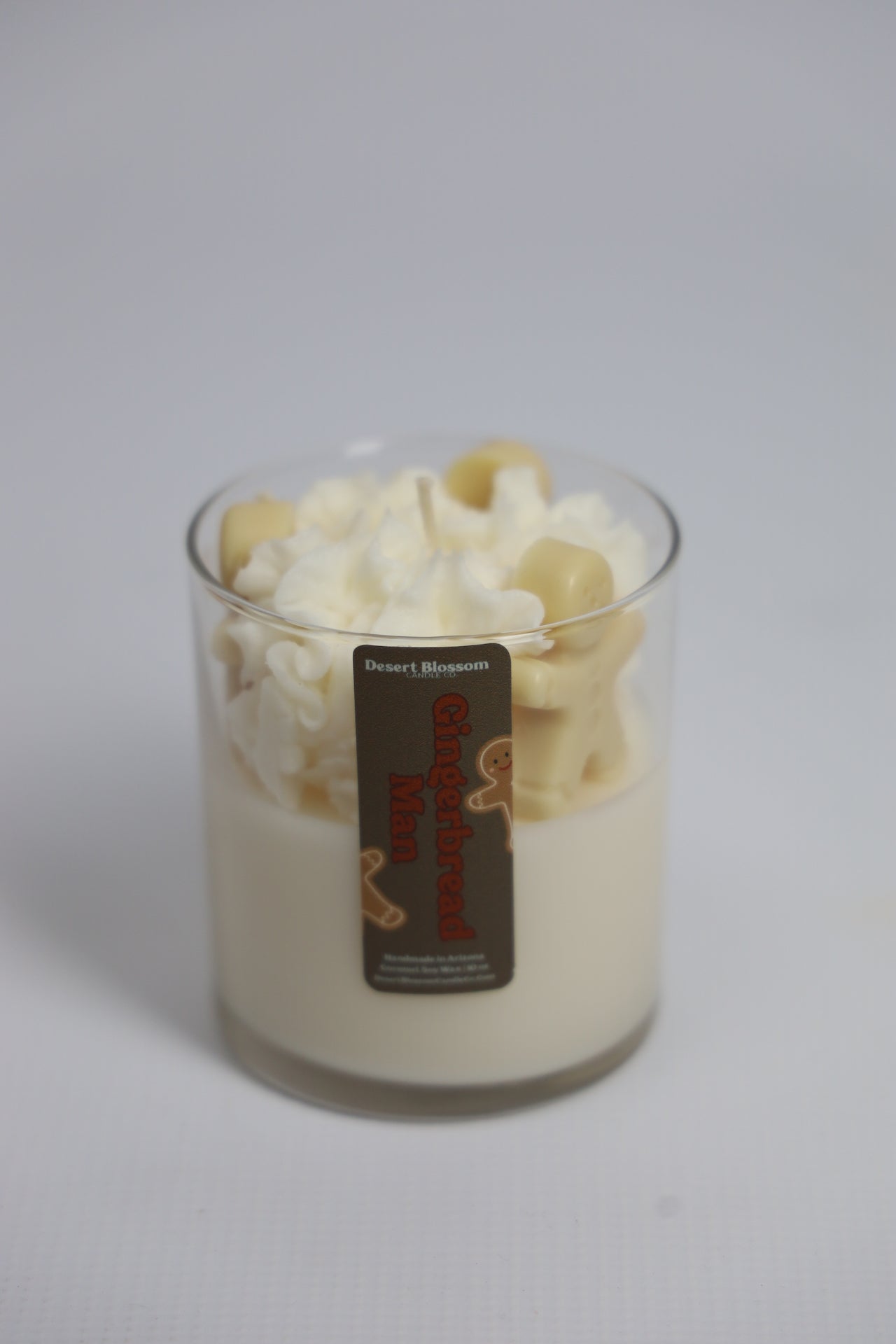 Gingerbread Man Whipped Candle