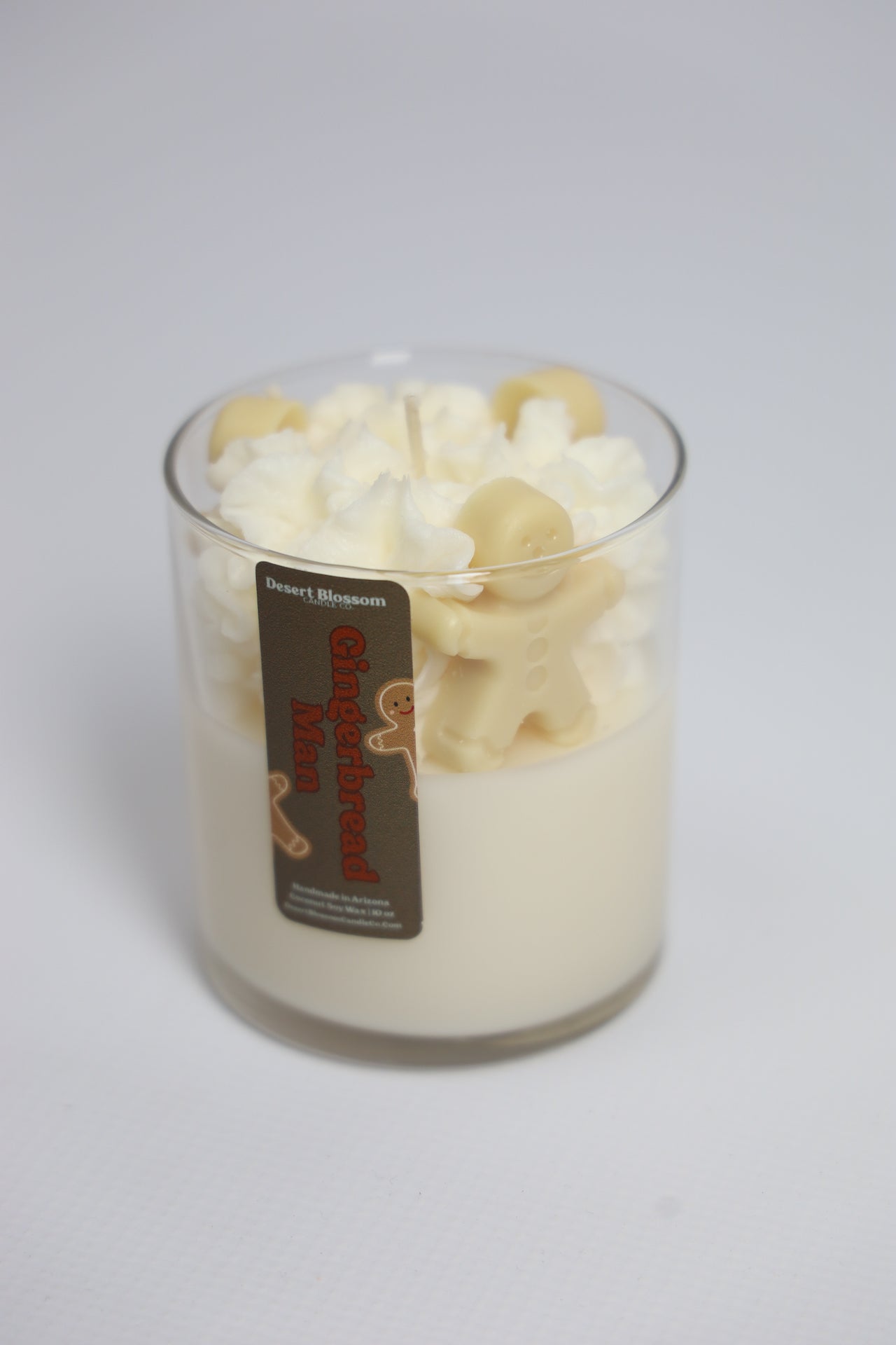 Gingerbread Man Whipped Candle