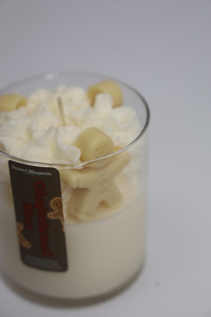 Gingerbread Man Whipped Candle