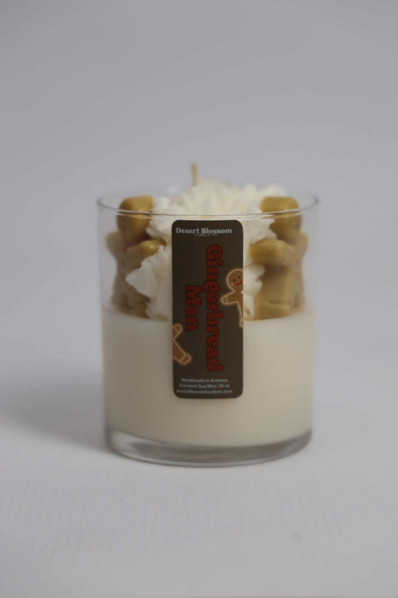 Gingerbread Man Whipped Candle