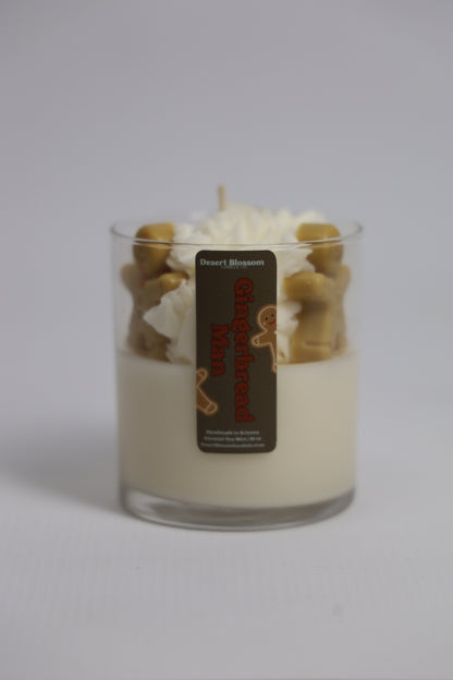 Gingerbread Man Whipped Candle
