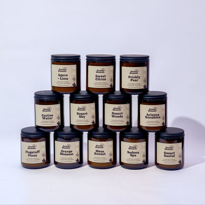 9 oz Desert Collection Amber Jar Candles