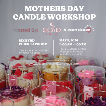 Mother's Day Candle Making Workshop at Six Byrd Cider