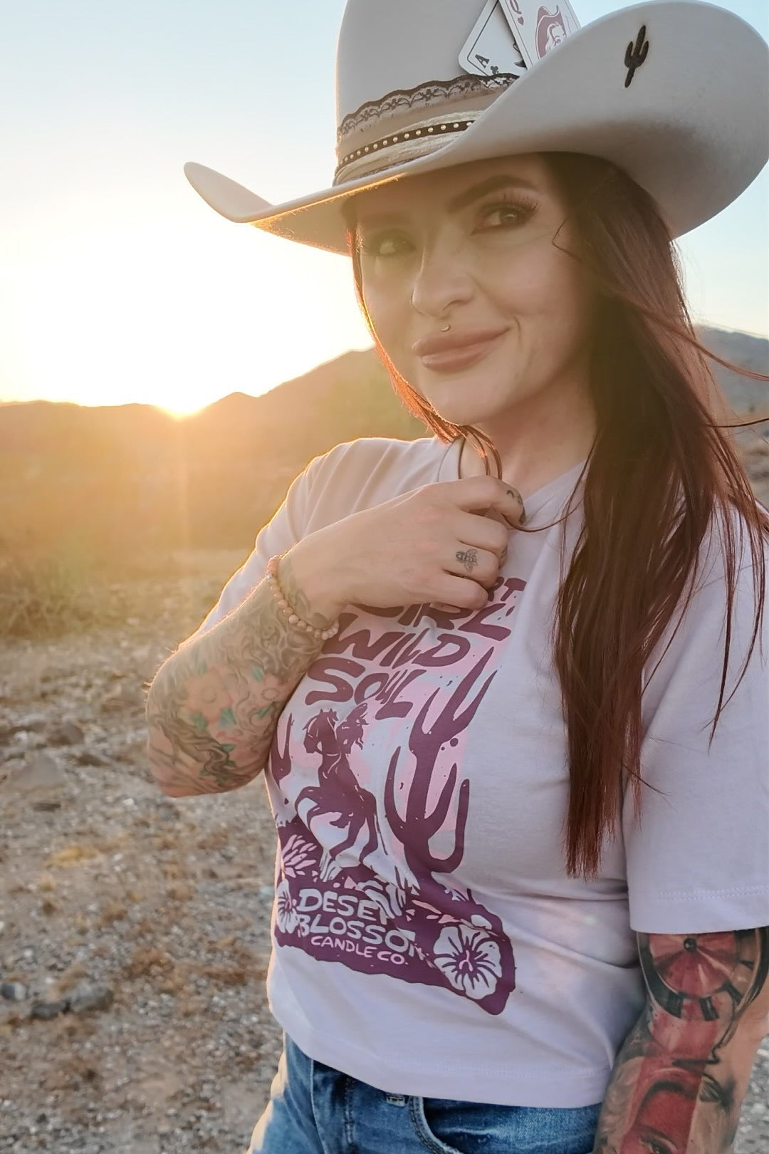Desert Girl, Wild Soul Boxy Cropped T-Shirt